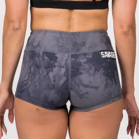 Booty Shorts - Black Tie Dye