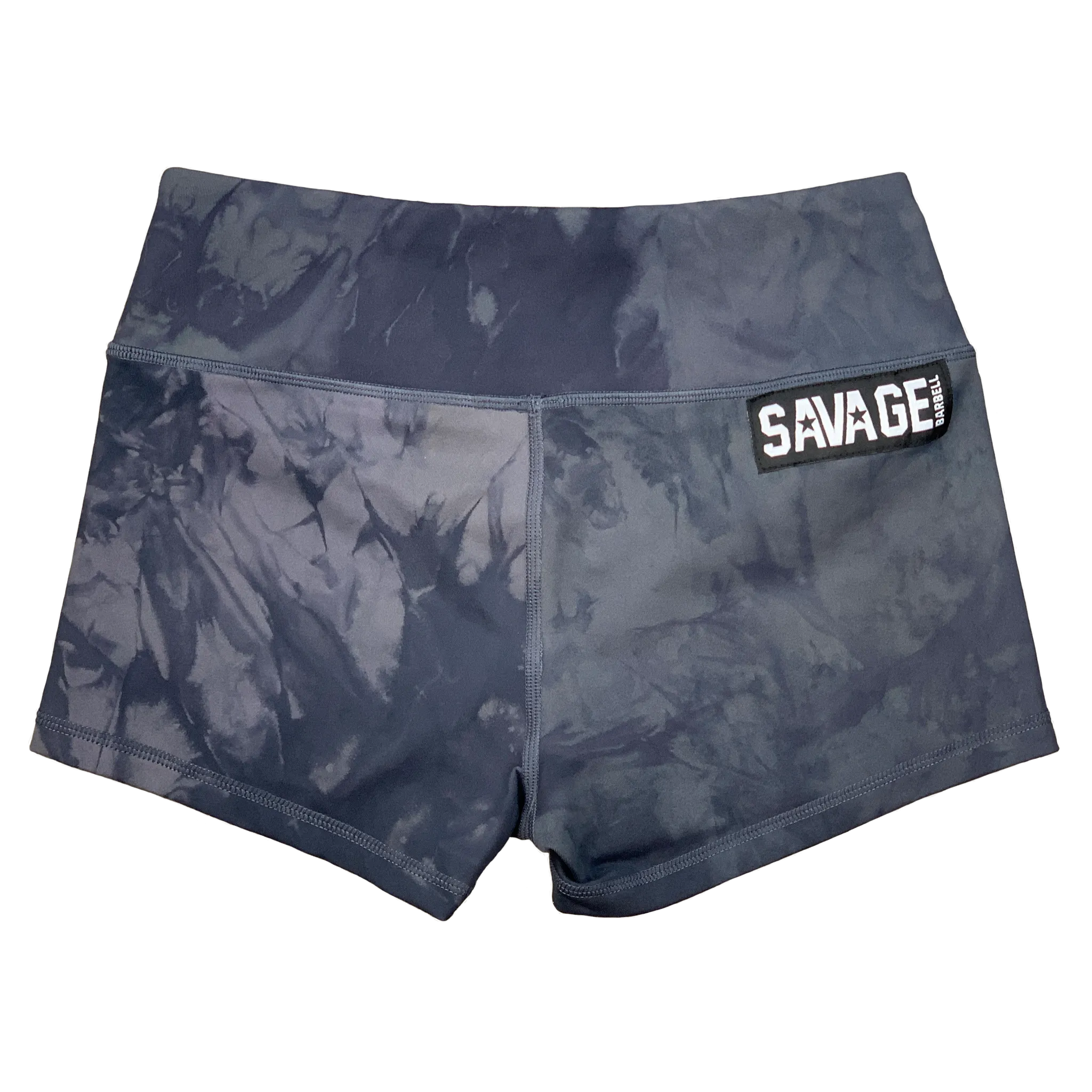 Booty Shorts - Black Tie Dye