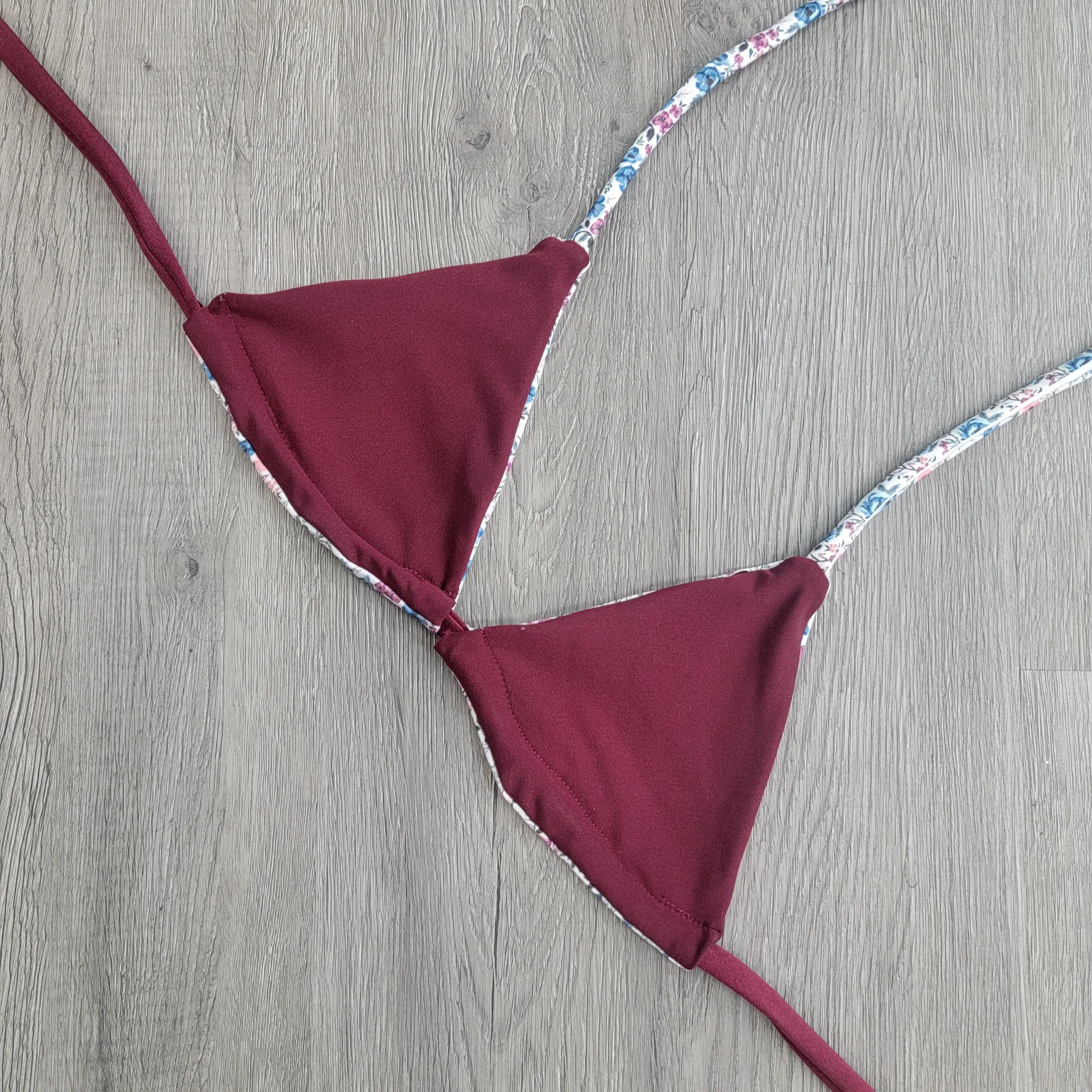 Ditzy Floral Triangle Top Sample