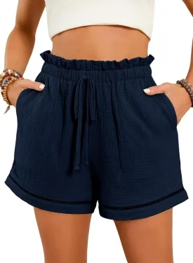 Dokotoo Womens Casual Shorts High Waisted 2025 Fashion Beach Cruise Shorts Cute Comfy Summer Shorts with 2 Pockets S-XL