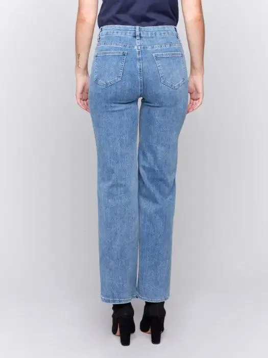 Flare Leg Pant With Heart Shape Pocket
