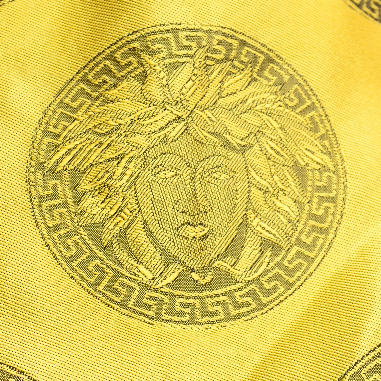 F/W 1994/95 Gianni Versace Embossed Gold Leather Moto Jacket
