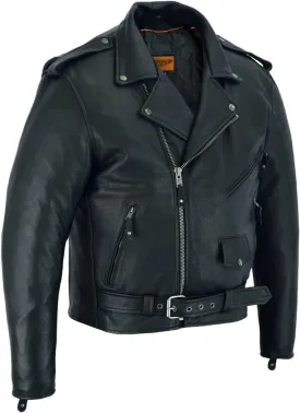 GARGOYLE BELLS Mens Genuine Leather Jacket Motorcycle Racer Jackets Zip-Up Biker Coat for Men with Multiple Pocket