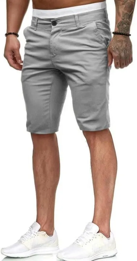 HUNGSON Men's Casual Shorts Lightweight Golf Shorts with 4 Pockets Stretch Quick Dry Comfy Work Shorts