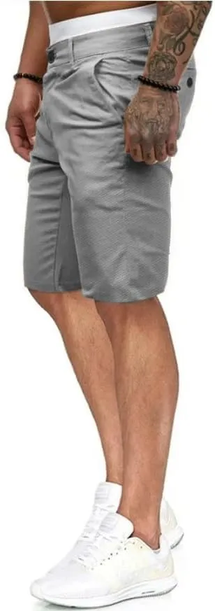 HUNGSON Men's Casual Shorts Lightweight Golf Shorts with 4 Pockets Stretch Quick Dry Comfy Work Shorts