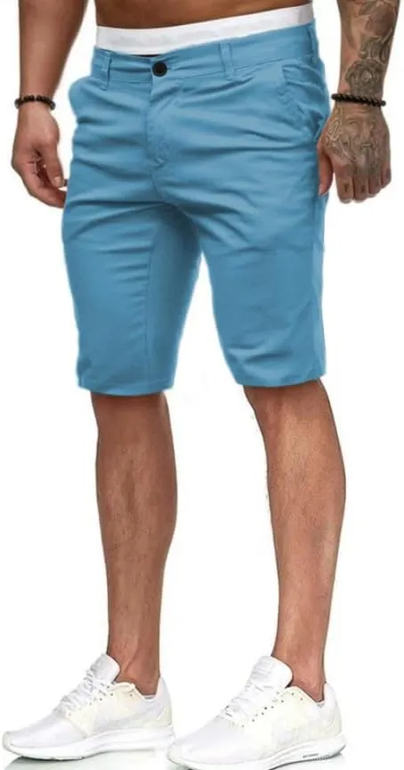HUNGSON Men's Casual Shorts Lightweight Golf Shorts with 4 Pockets Stretch Quick Dry Comfy Work Shorts