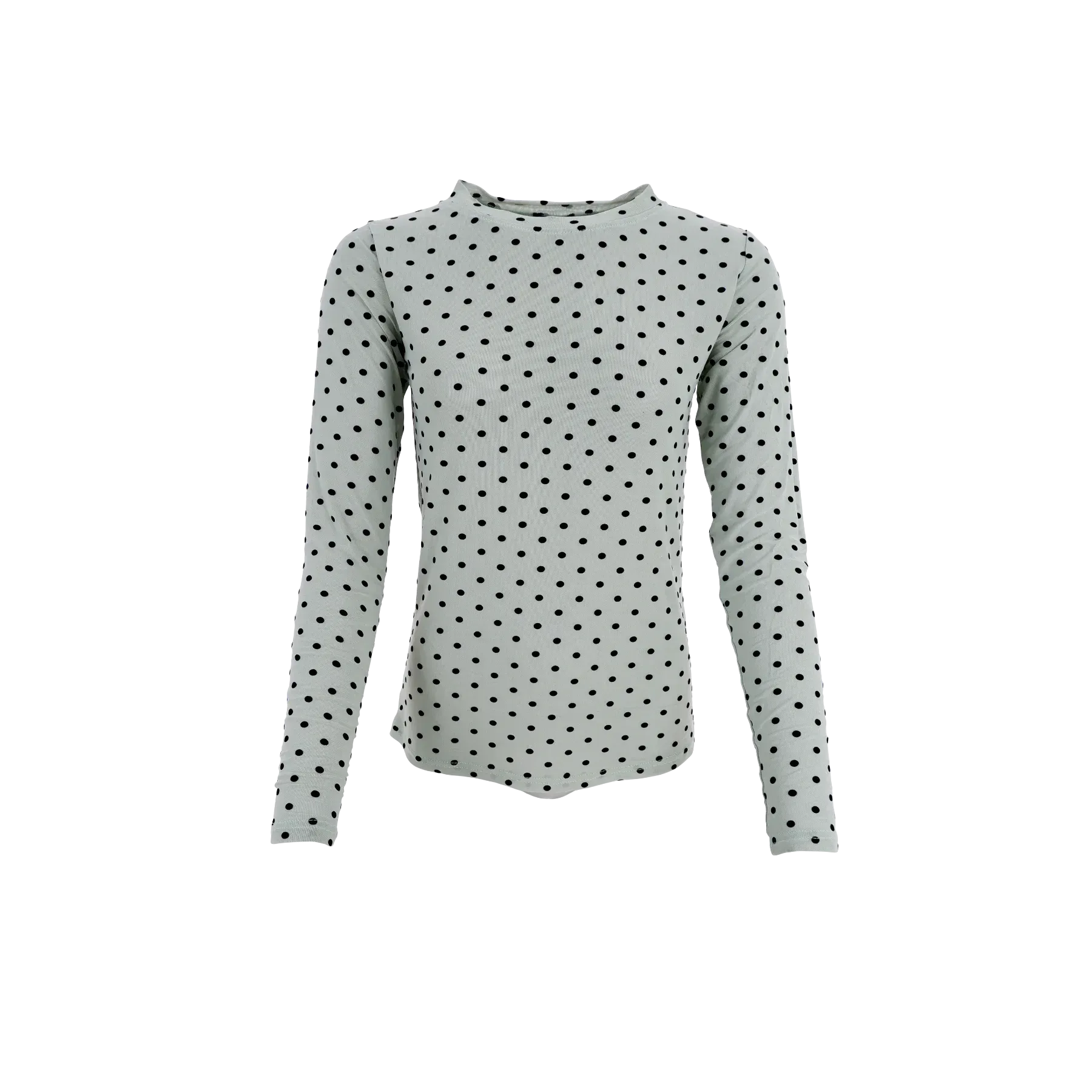 Jennie Mesh top with Flock Dots