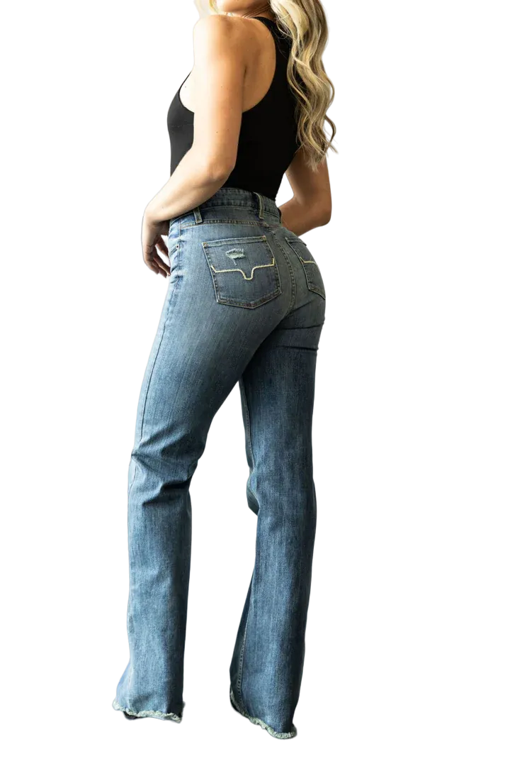Kimes Ranch Women's High-rise Wide Leg Boot Jeans