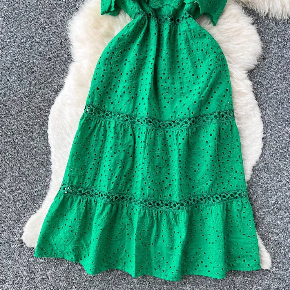 Madeline Hollow out Dress