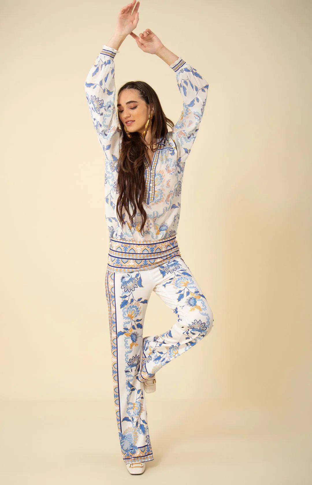 Madelyn Jersey Foldover Pants