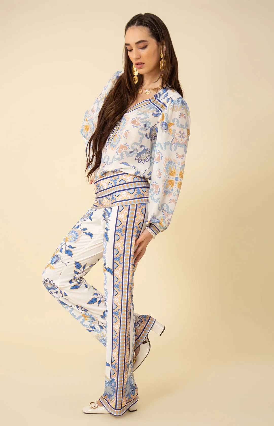 Madelyn Jersey Foldover Pants