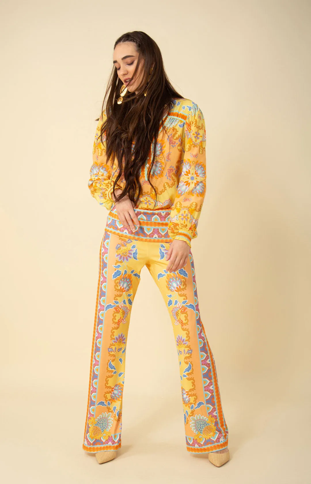 Madelyn Jersey Foldover Pants