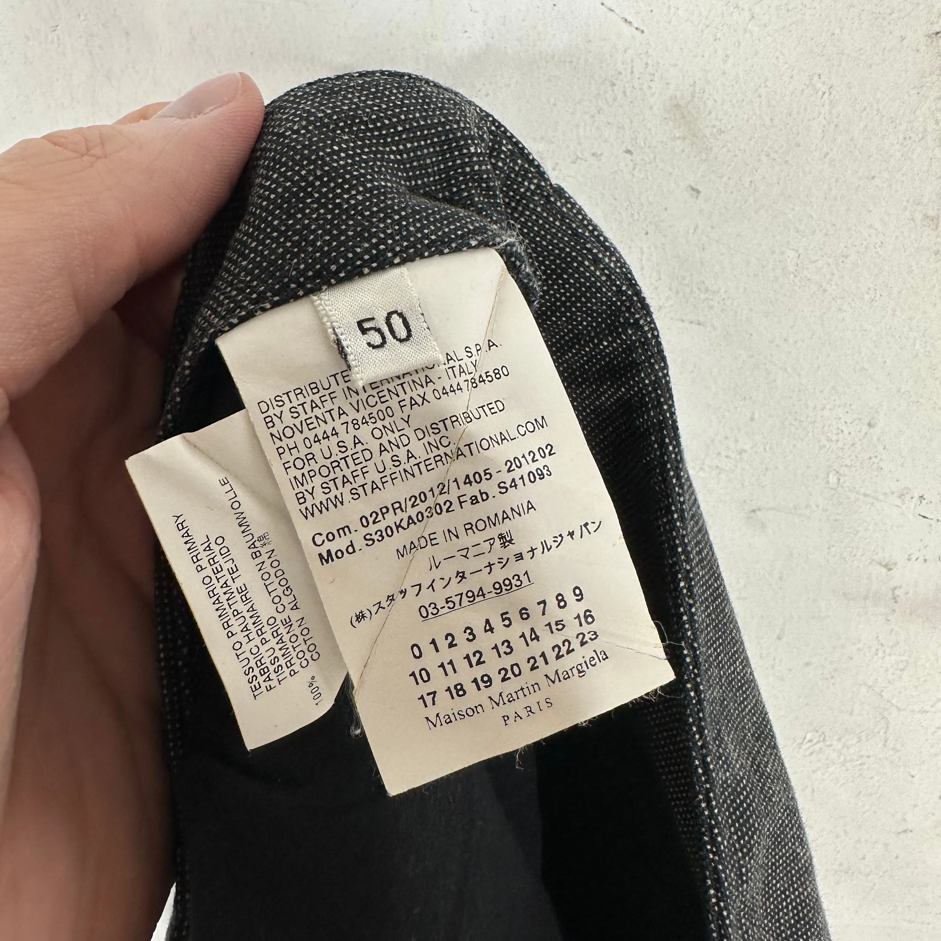 Margiela Low Waisted Gray Trousers