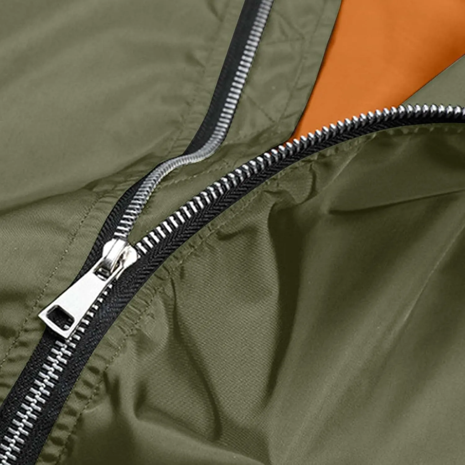 Men's Bomber JacketCausal Oversized Winter Bomber Jacket Men Warm Big and Tall Elastic Cuff Windproof Quilted Jacket