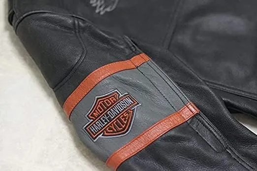 Mens Harley-D 1 Biker Leather Jacket | Motorcycle Leather Jacket for Men