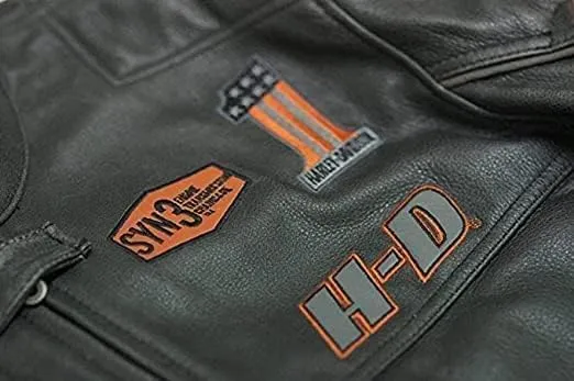 Mens Harley-D 1 Biker Leather Jacket | Motorcycle Leather Jacket for Men