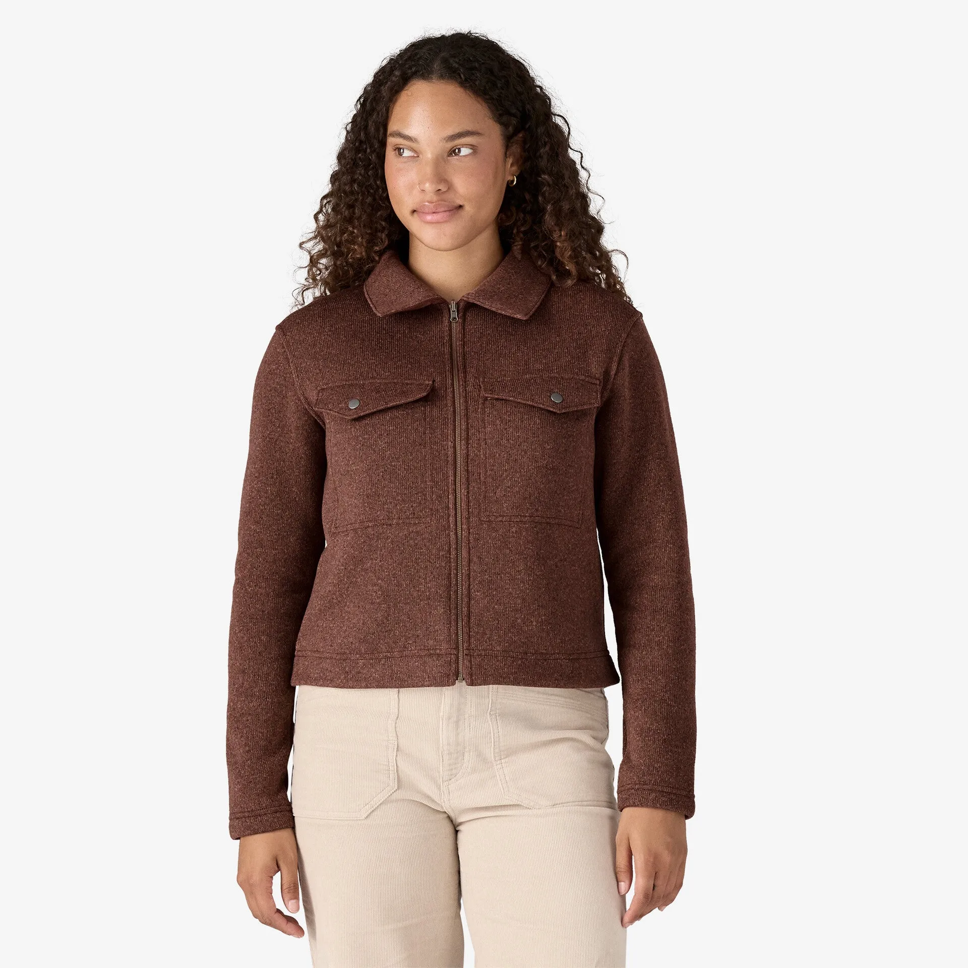 Patagonia Women's Better Sweater Zippered Fleece Chore Jacket - DULSE MAUVE