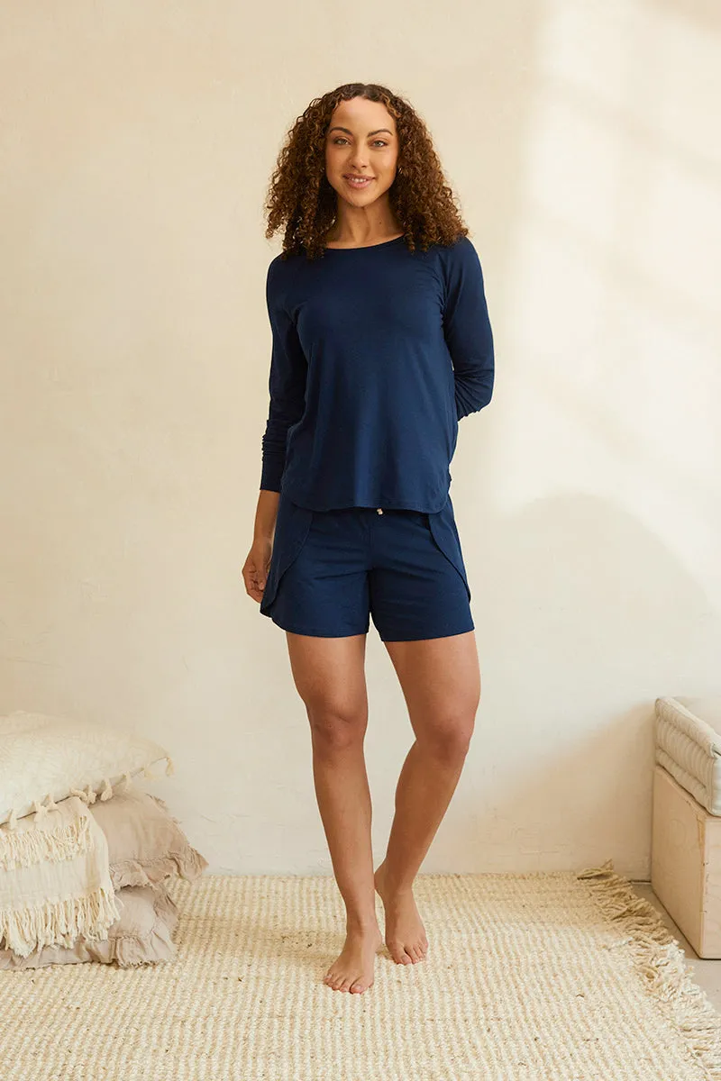 Relaxed Long Sleeve Top   Bermuda Short