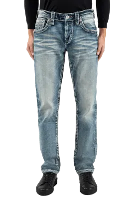 Rock Revival Men's Greyton A208r Alt Straight Jeans