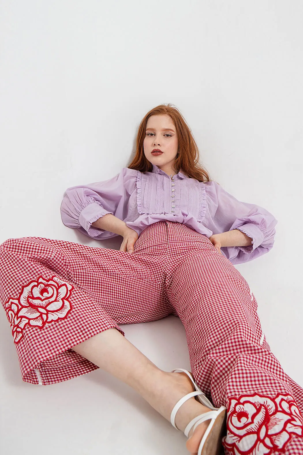 Rosas Embroidered Trousers