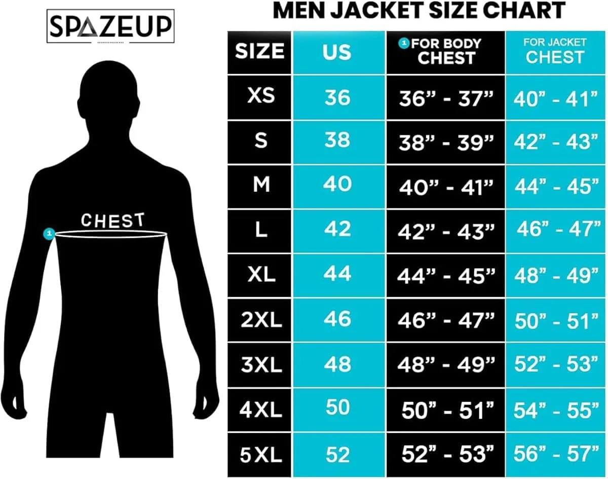 SpazeUp Men's Vintage Motorcycle Cafe Racer Black Distressed Leather Jacket - Retro Moto Biker Jackets for Men