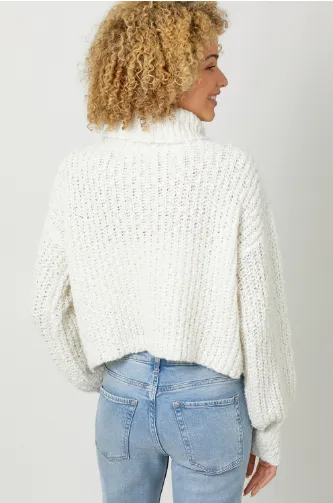 Turtle Neck Cropped Sweater