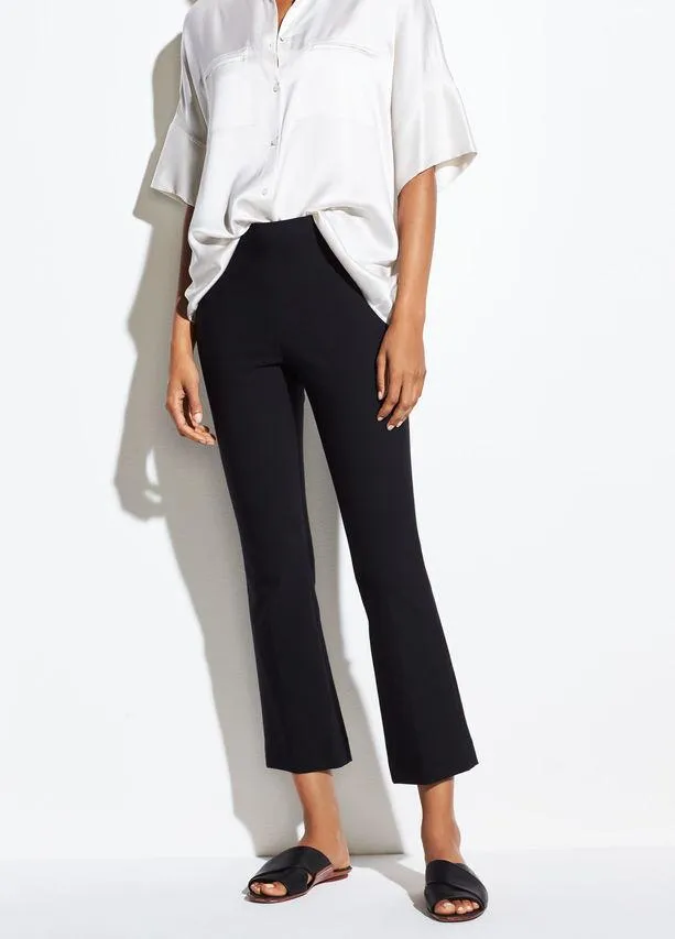 VINCE - Crop Flare in Black