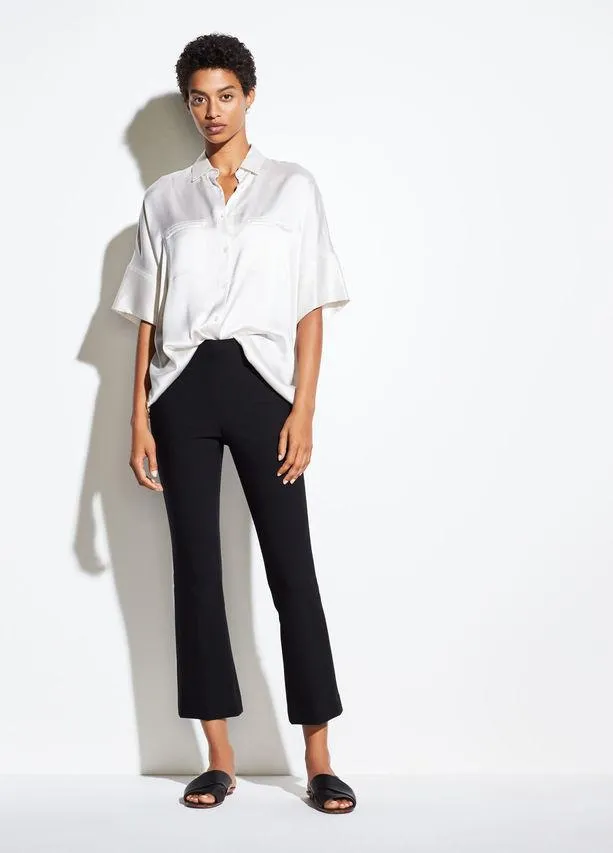VINCE - Crop Flare in Black