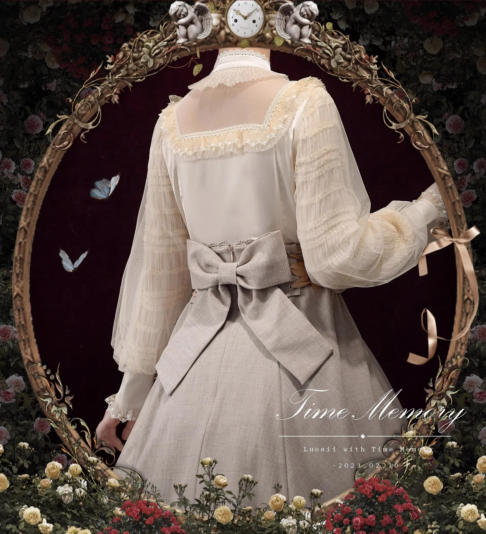 Vintage Edwardian Style Lolita Top blouse