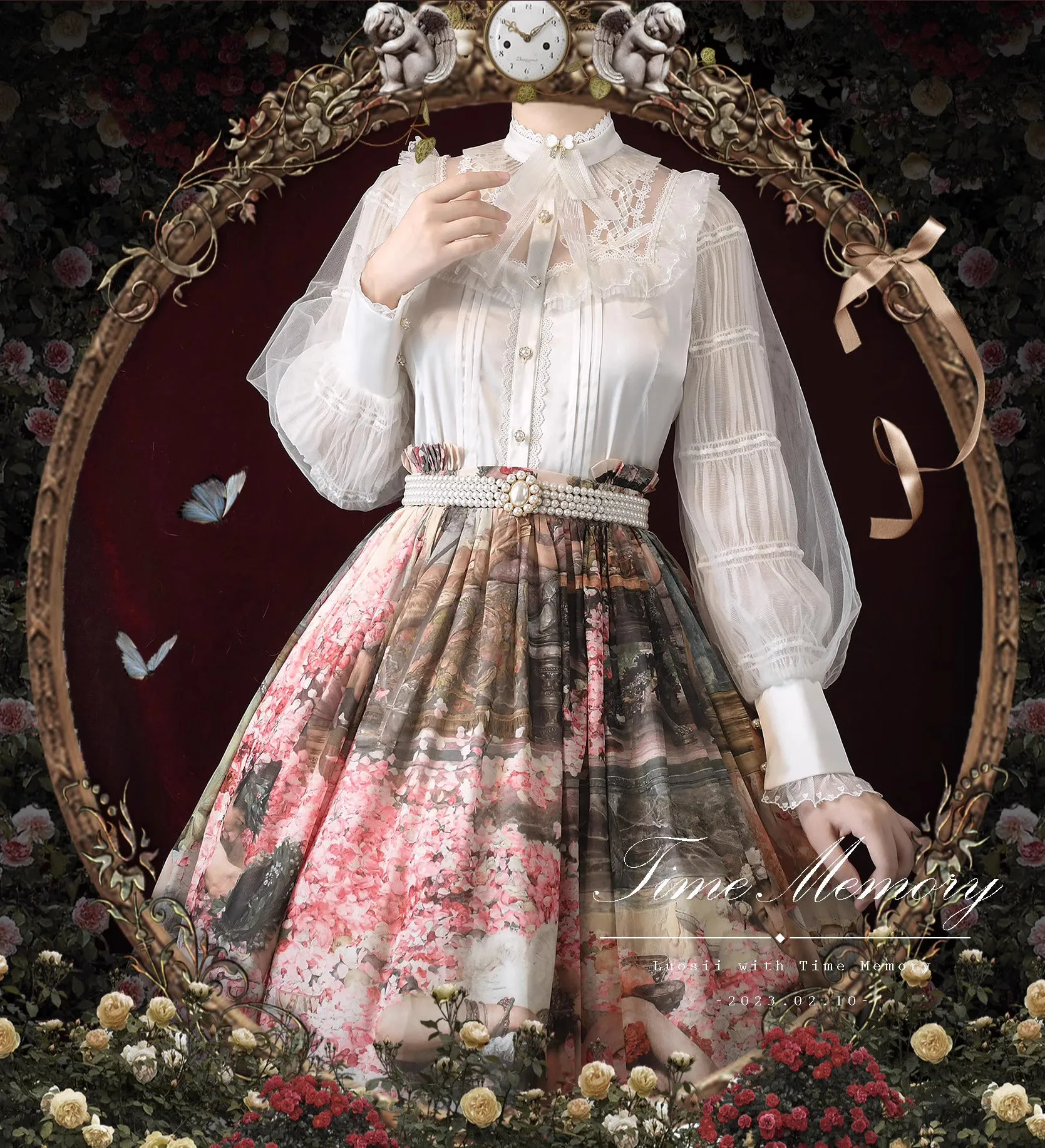 Vintage Edwardian Style Lolita Top blouse