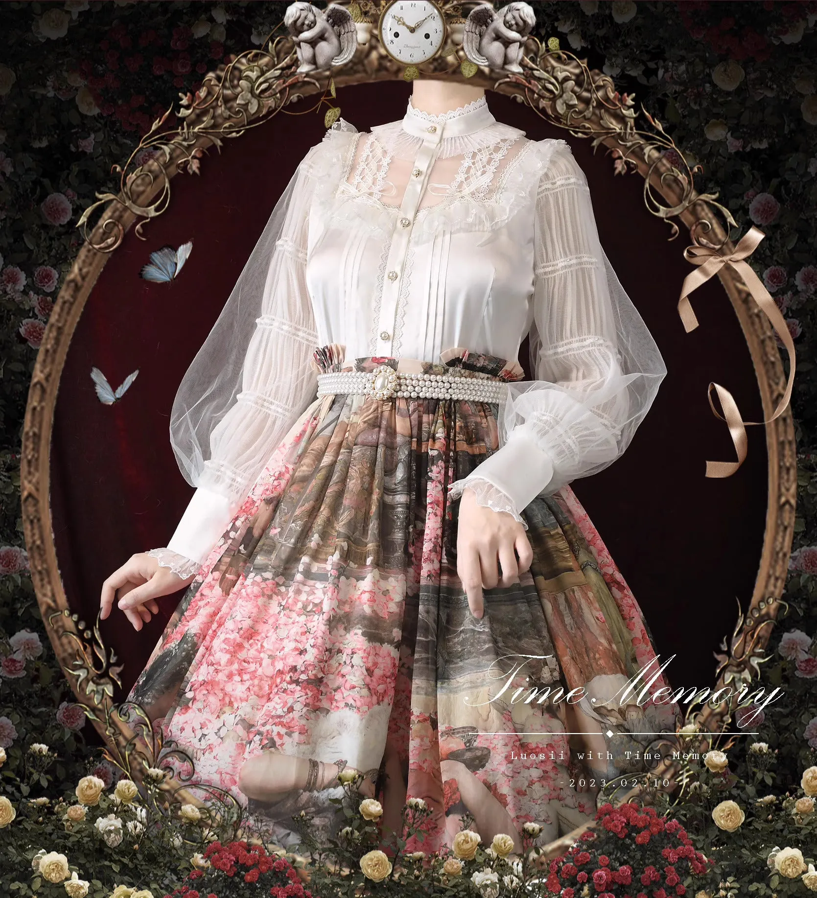 Vintage Edwardian Style Lolita Top blouse