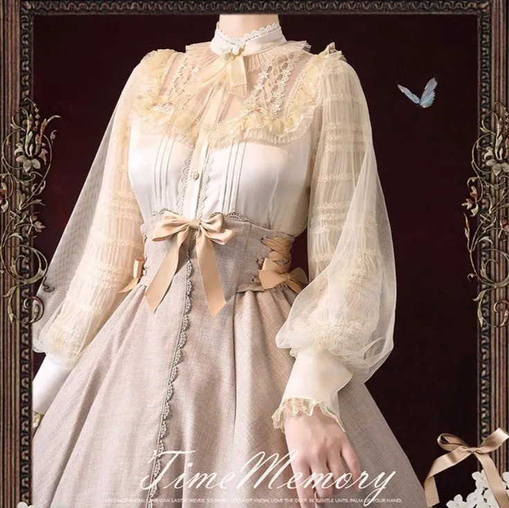 Vintage Edwardian Style Lolita Top blouse