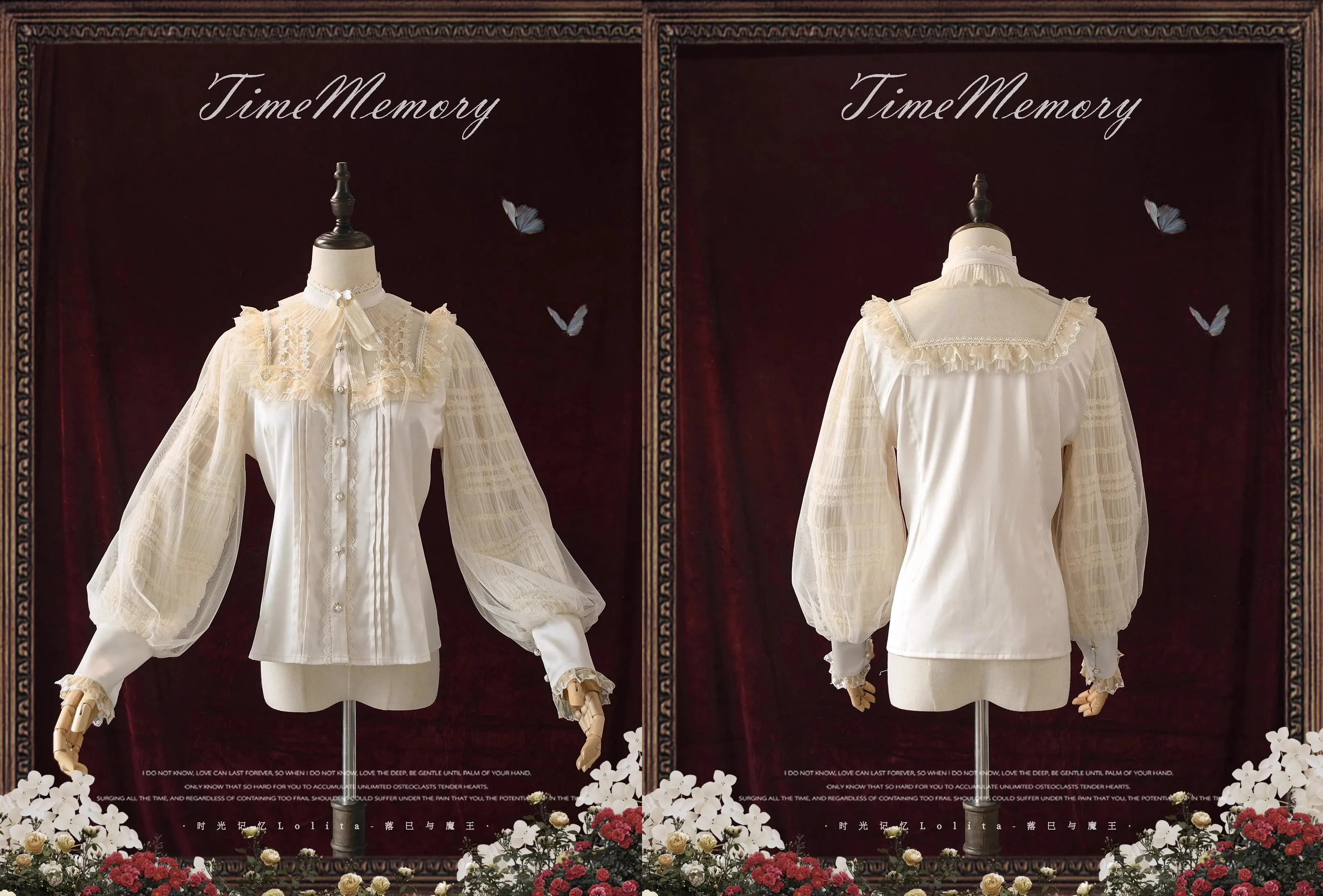 Vintage Edwardian Style Lolita Top blouse