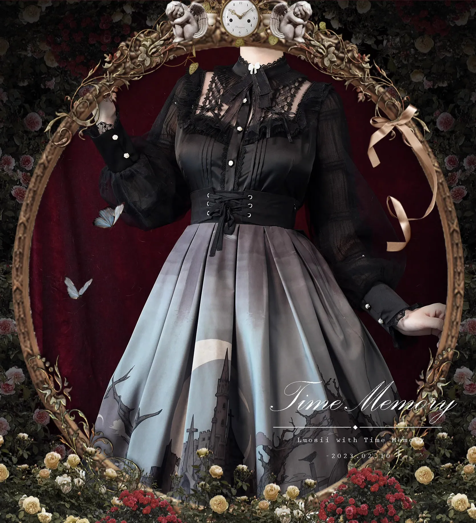 Vintage Edwardian Style Lolita Top blouse