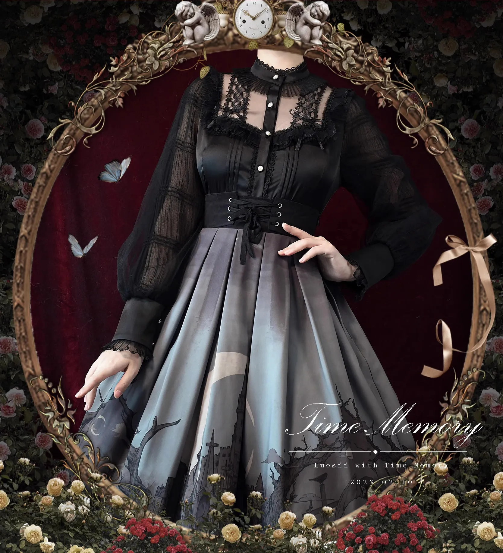 Vintage Edwardian Style Lolita Top blouse