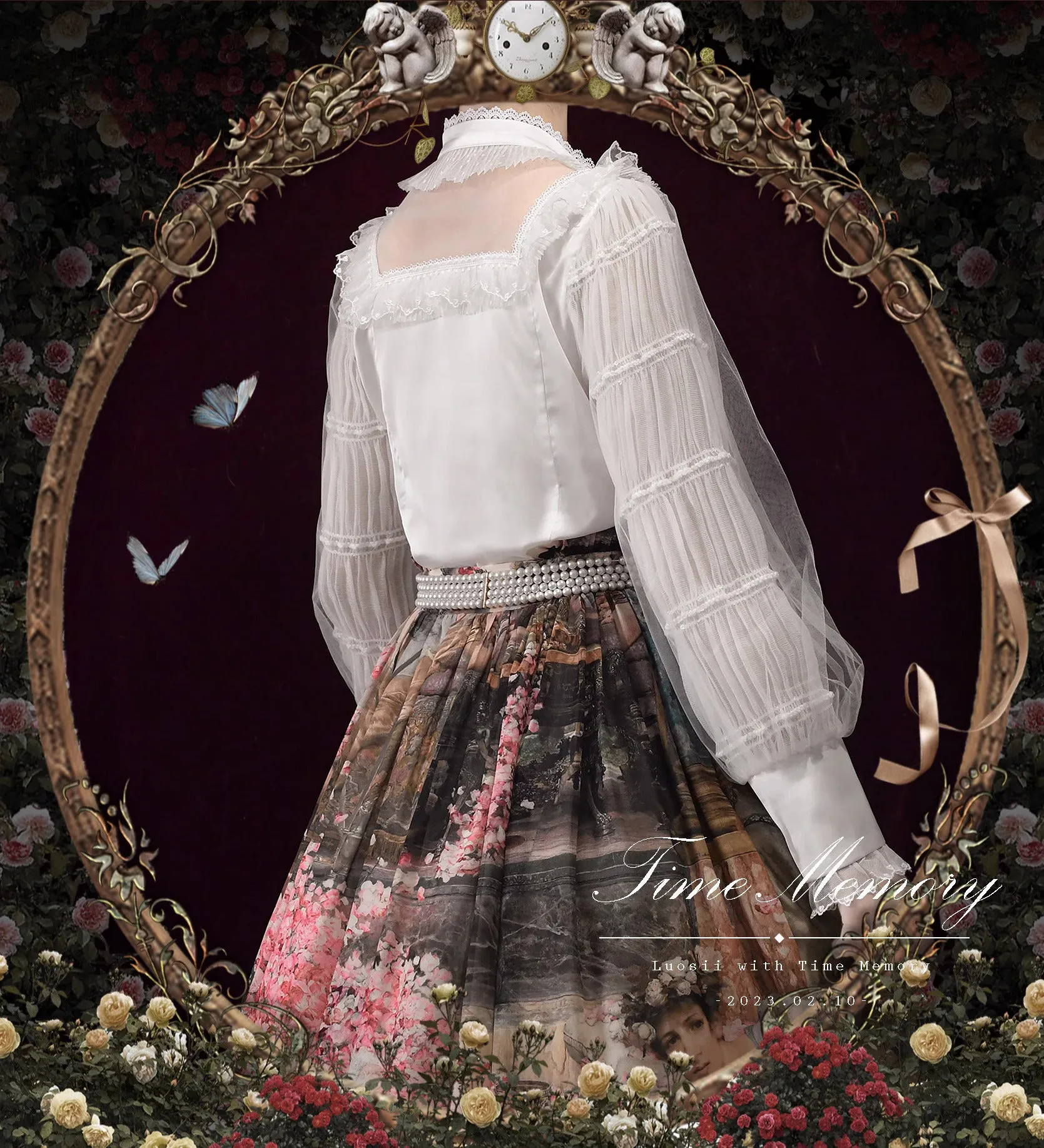 Vintage Edwardian Style Lolita Top blouse