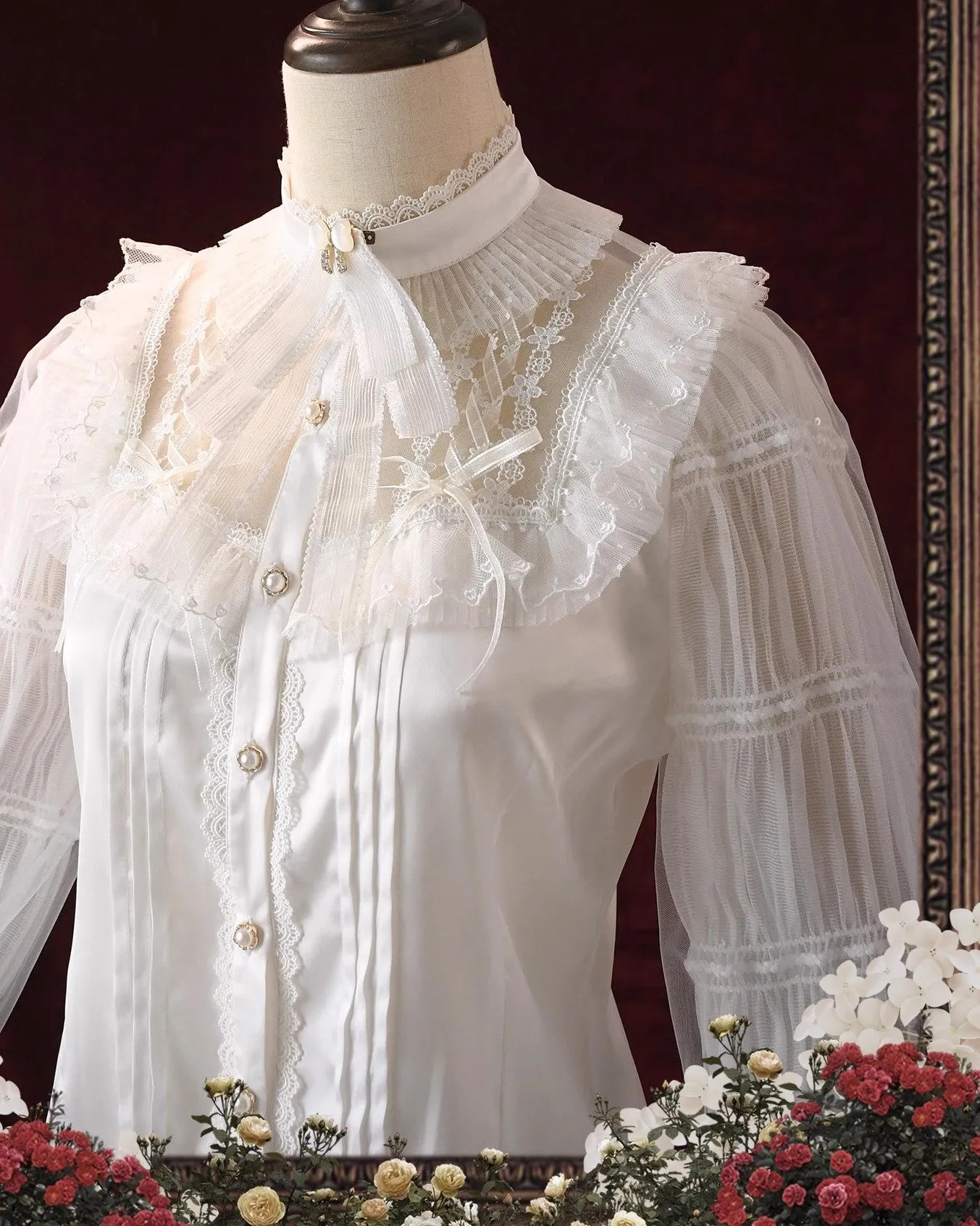 Vintage Edwardian Style Lolita Top blouse