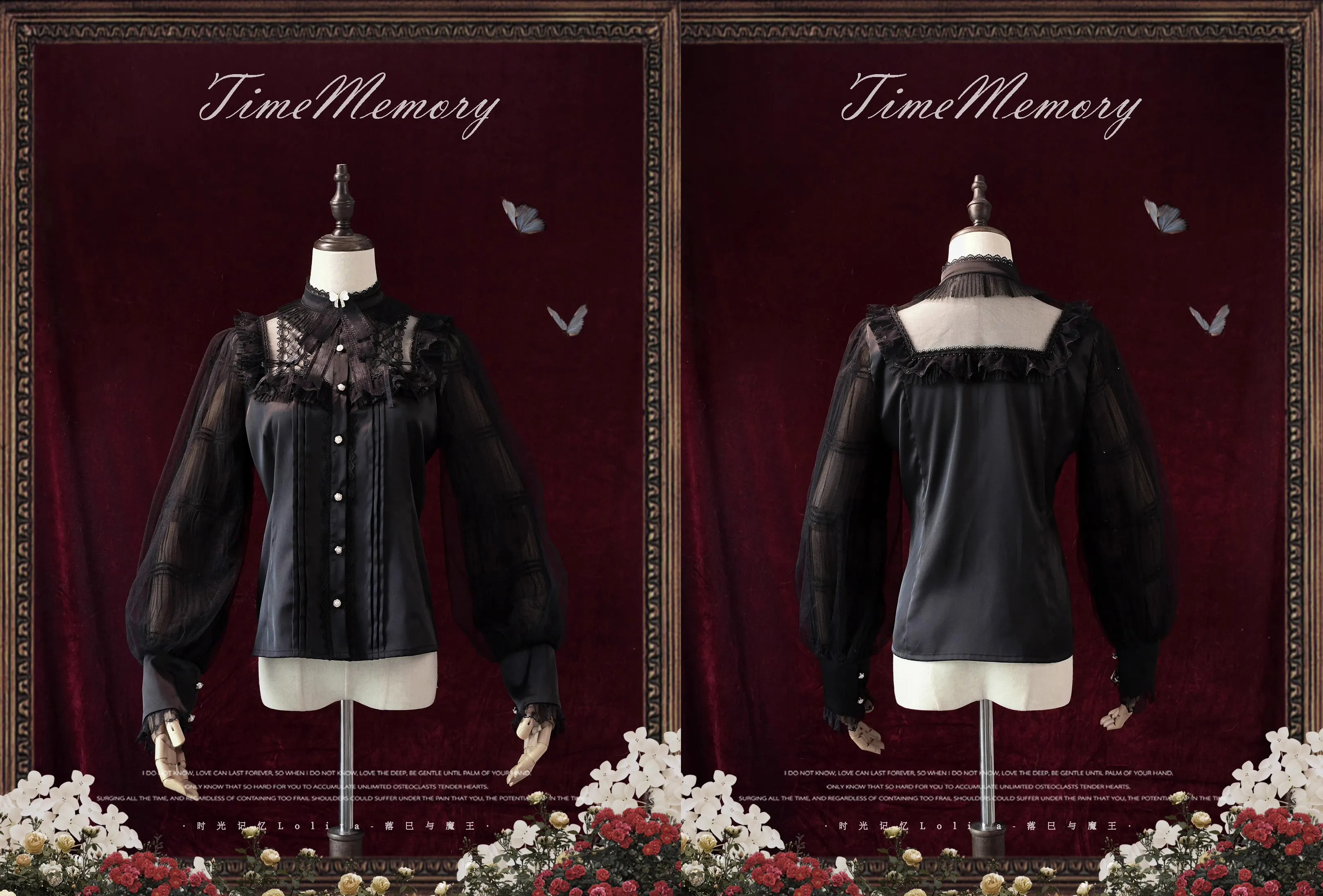 Vintage Edwardian Style Lolita Top blouse
