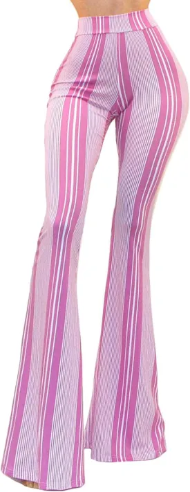 Vivicastle Women's USA Lightweight Boho Comfy Stretchy Bell Bottom Flare Pants